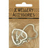 Metal Alloy Heart Shape Split ring with Swivel Clasp